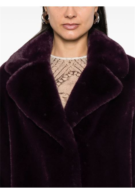 Cappotto Camille in pelliccia sintetica in viola scuro Stand Studio - donna STAND STUDIO | 61137907029860